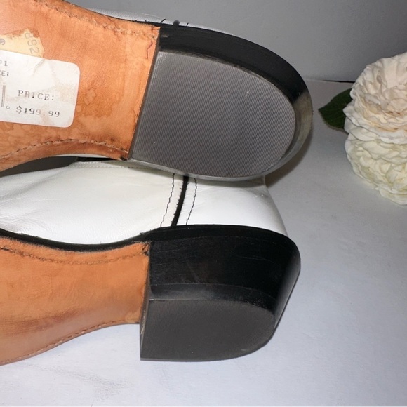 Code West Sz 7 Vintage White Lighting Western Rodeo Boots RARE - Picture 8 of 15